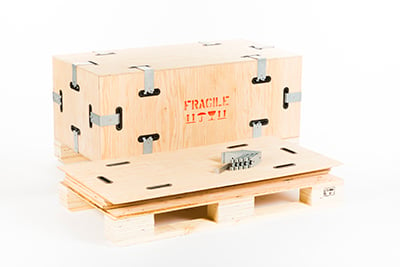 Collapsible Crates, Assembled and Flat