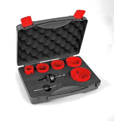 Plastic Case with Red Latches and Custom Foam