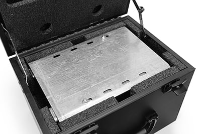 Black Welded Aluminum Case with Custom Foam