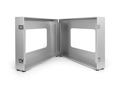 Welded Aluminum Enclosure with Window, Open