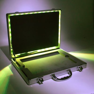 Aluminum Portfolio Case with LED Lights