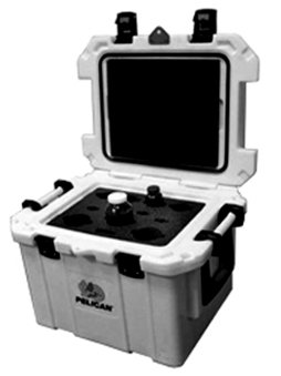 white pelican elite cooler with custom foam insert