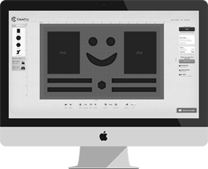 casepro designer user interface on mac computer