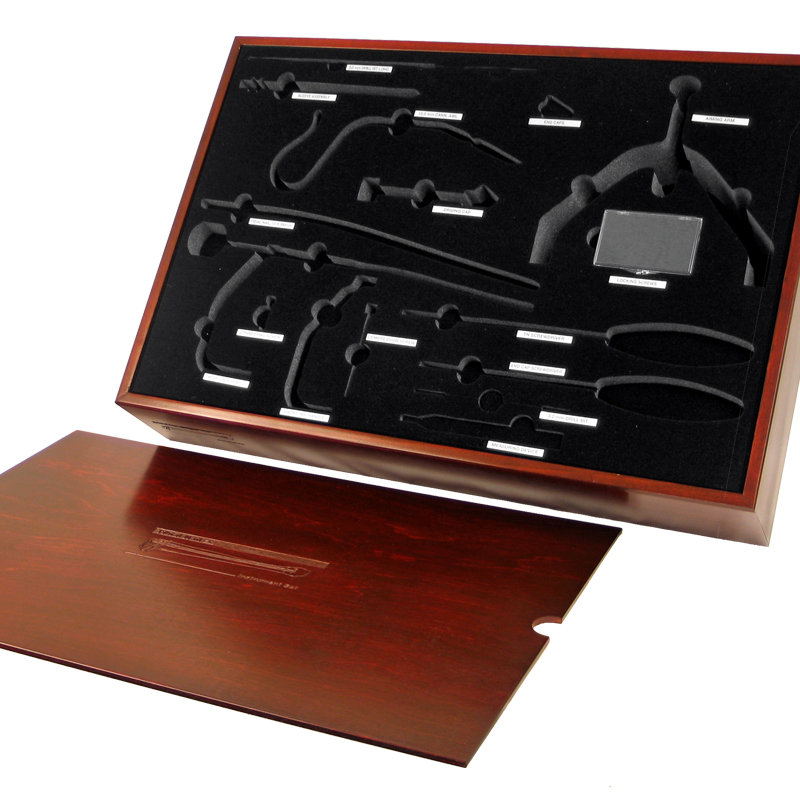 Wooden Surgical Instrument Display Case